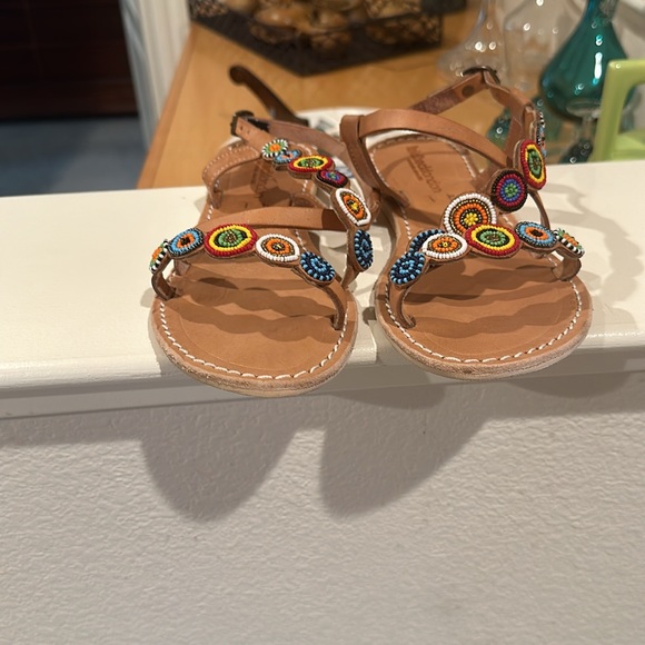 Laidback London Beaded Sandals Size 41 NWOT - Picture 2 of 6